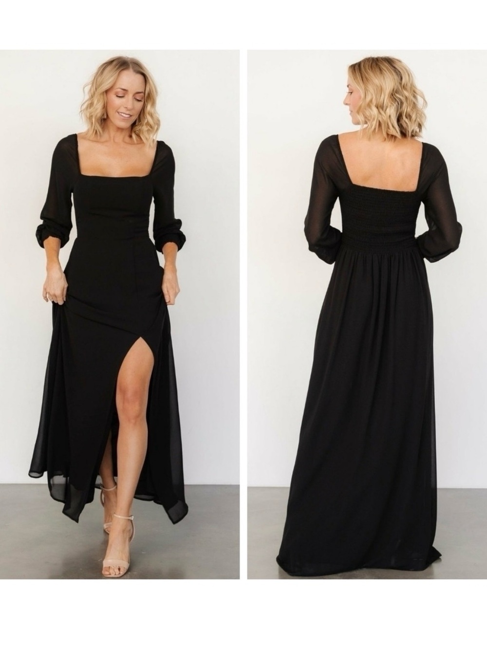 Baltic Born Chiffon long sleeve dress